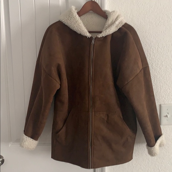 ASOS Other - Brown Suede Teddy Jacket (REVERSIBLE)